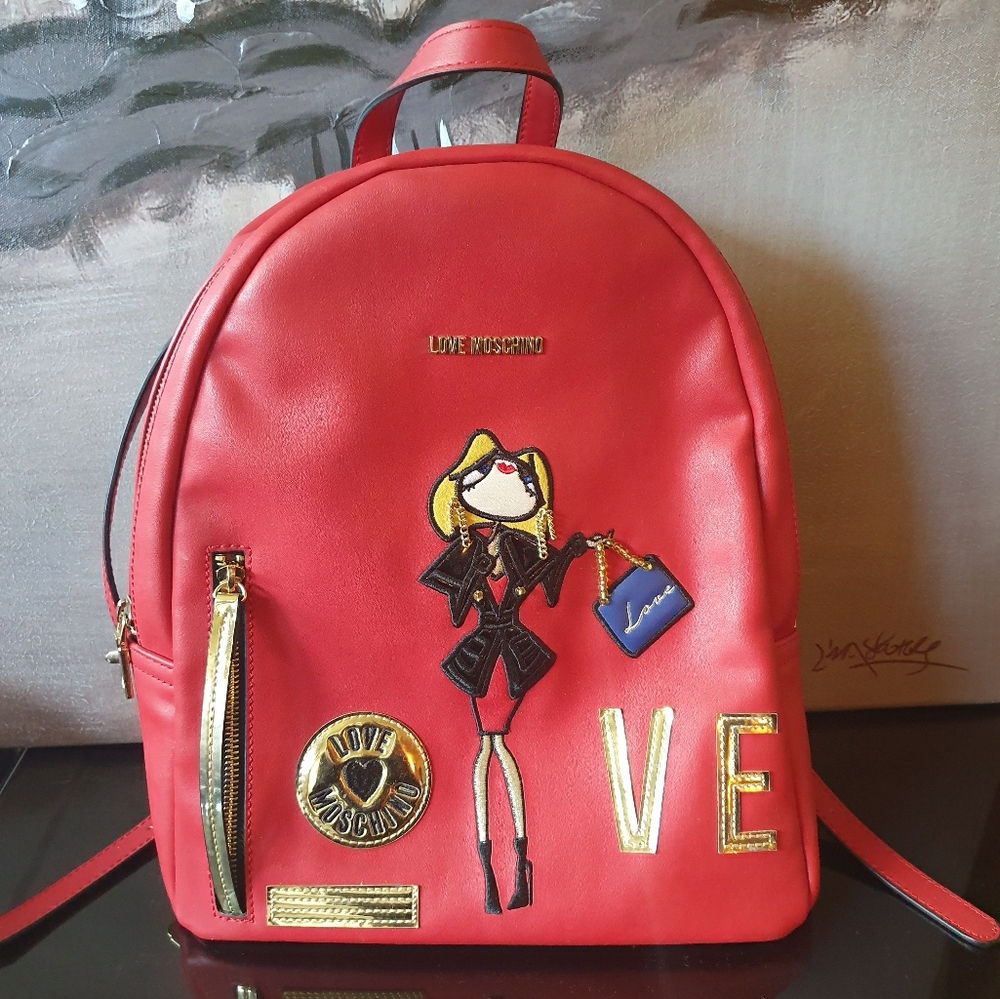 Moschino leather backpack 🎒